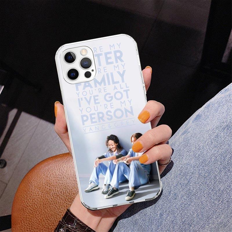 Greys Anatomy Person Phnoe Case for Iphone 17 Air 16 11 12 13 Mini 14 Plus 15 Pro Max 7 8E SE 2020 16ProMax Phone Cover Coque 16