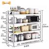 Modern 4-Tier Carbon Steel Kitchen Storage Rack
