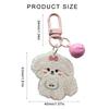 Dog Themed Acrylic Keychain Lightweight Cartoon Animal Keyring Bag Pendant Accessories for Pet Lovers and Students