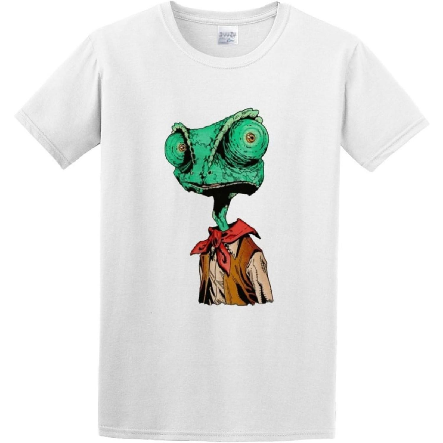 I‘M FASHION Men s Cotton Shirt Rango Animal Hand wash Recommended White XXXXXL белый