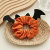 Bat Festival Hair Accessories Flannel Scrunchies Women Hair Rope Elastic Hair Bands Ponytail Holder