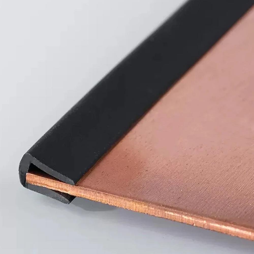 Tira de Sellado de Bordes de Goma en Forma de U de 3 metros/5 m Protector Negro Sellado de Bordes para Puertas de Coche, Vidrio, Panel Metálico, Maquinaria