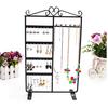 32 Holes 6 Hooks Necklace Hang Stand Holder 4 Tiers Jewelry Show Rack Organizer