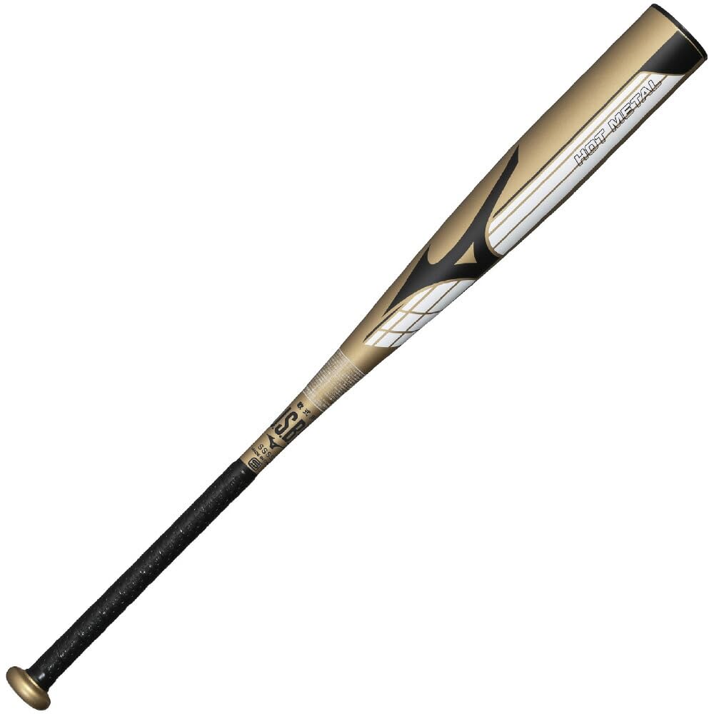 Mizuno Soft Baseball Metal HOTMETAL 710g Top with SOLV Bat, Type, 1cjmra0184, 84cm, Average, Balance, Sticker.