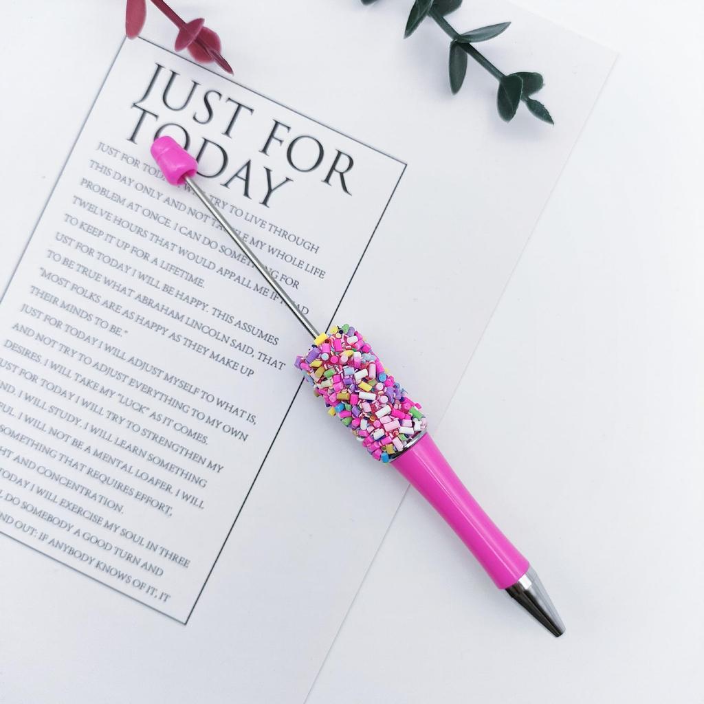 Cute Rotating Bead Pen - Colorful Candy Needle DIY Party Pen