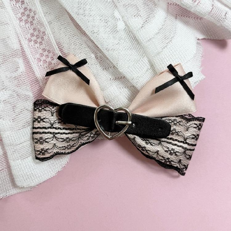 Elegant Bow 2000s Black Balletcore Hair Clip Elaborate Flat Clip Balletcore