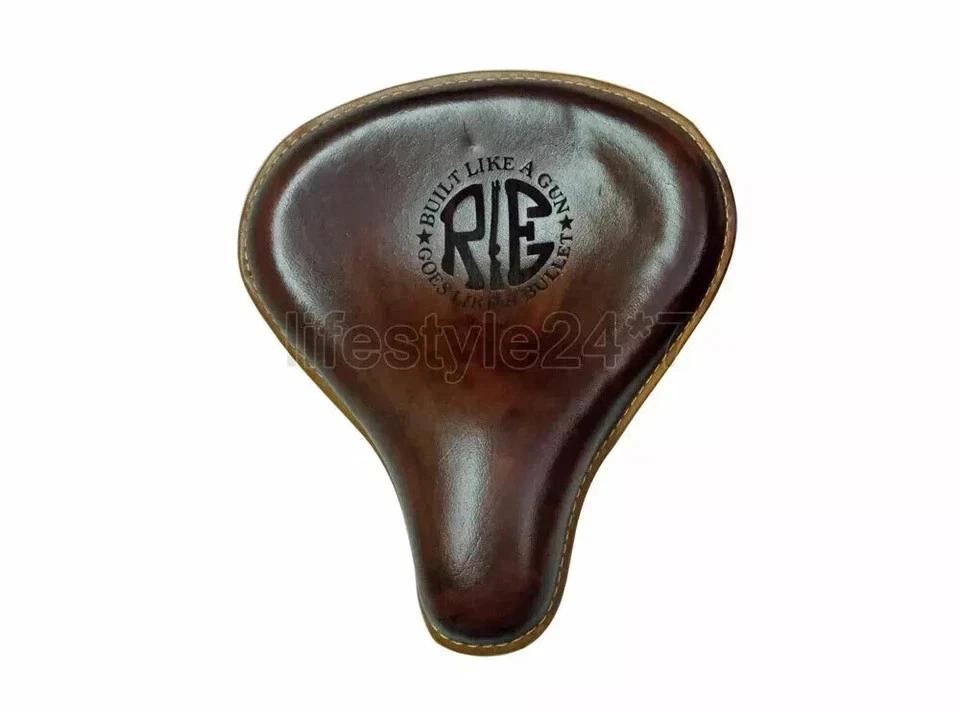 Fit For Royal Enfield Classic 350cc 500cc Front and Rear Leather Seat Brown