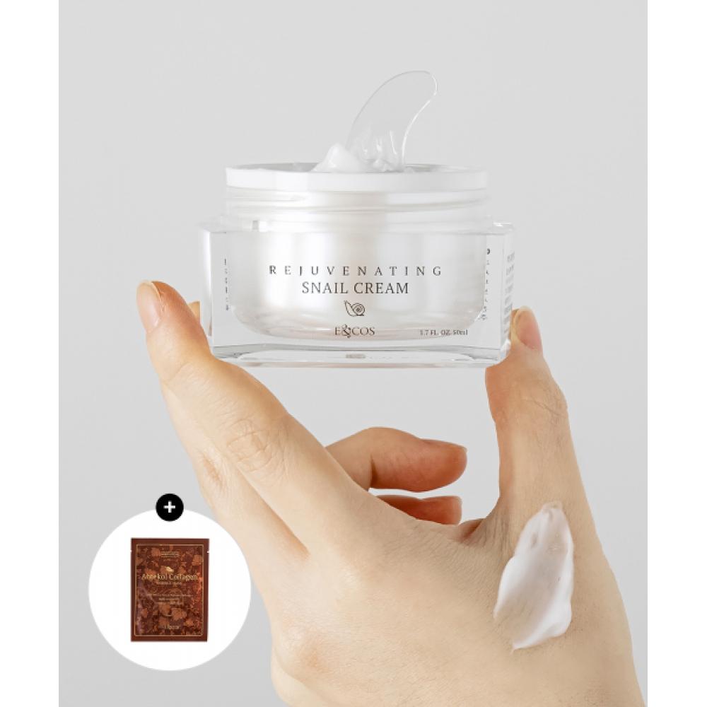 Encos Functional Wrinkle And Firming Cream Rejuvenating Snail Cream 50ml + Atecol Mask Pack 1 Sheet none