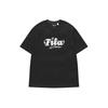 Fila Fusion Letter Logo Print Loose Knit Short Sleeve T-Shirt Unisex Tops Black T11U413102F-BK