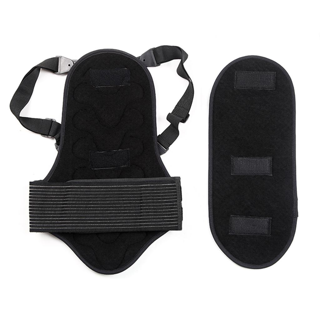 Motorcycle Back Protector Detachable Thick EVA Protection Back Pad Cushion for Motorcycling Mountain Biking Skating