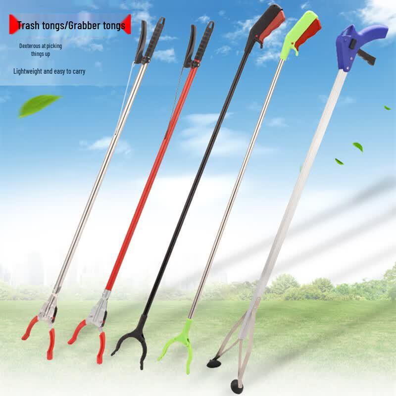 Long Handle Garbage Picker Tongs