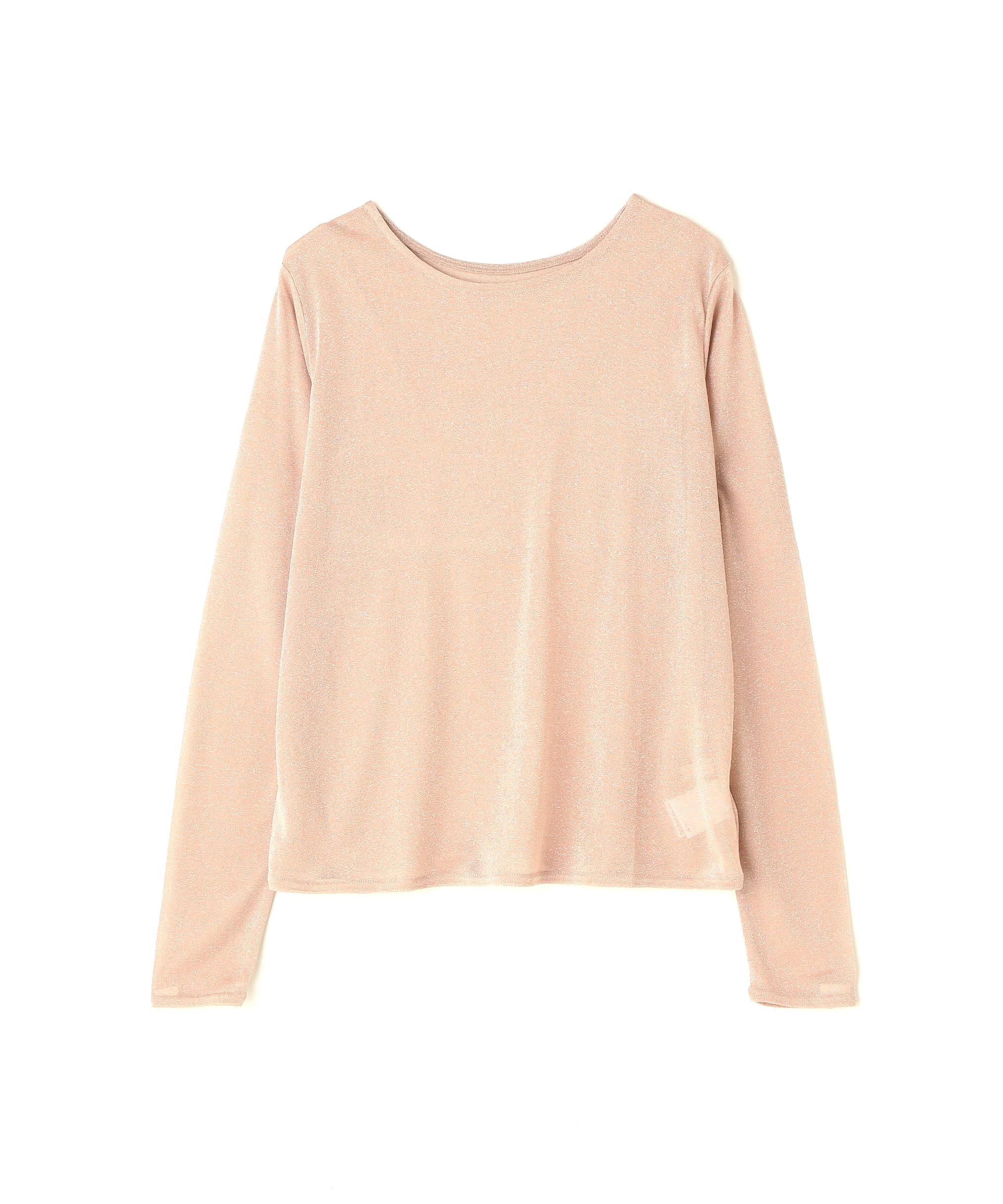 

Натуральная Красота Ламе Прозрачная Длинная Розовая [N Базовая] Футболка, Женская, розовый