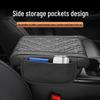 Breathable Car Armrest Heightening Pad with Multifunctional Storage and Protective Cover