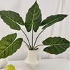 Artificial Alocasia Leaf Faux Greenery Plants Stem Realistic Fake Tropical Leaves for DIY Wedding Centerpiece Flower Arrangement Home Vase Decor