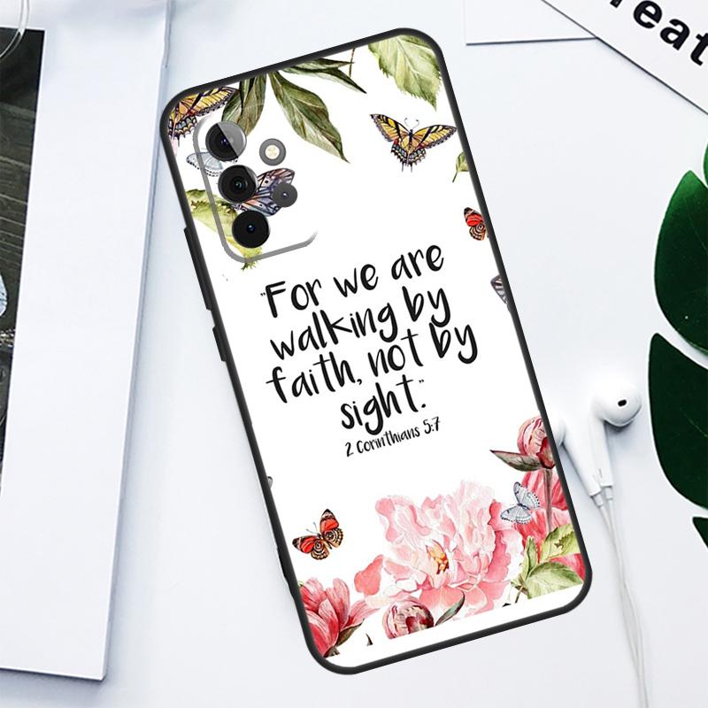Bible Verse For Samsung Galaxy A52 A22 A32 A54 A34 A14 A55 A35 A15 A53 A33 A13 A05 A06 A16 Phone Case