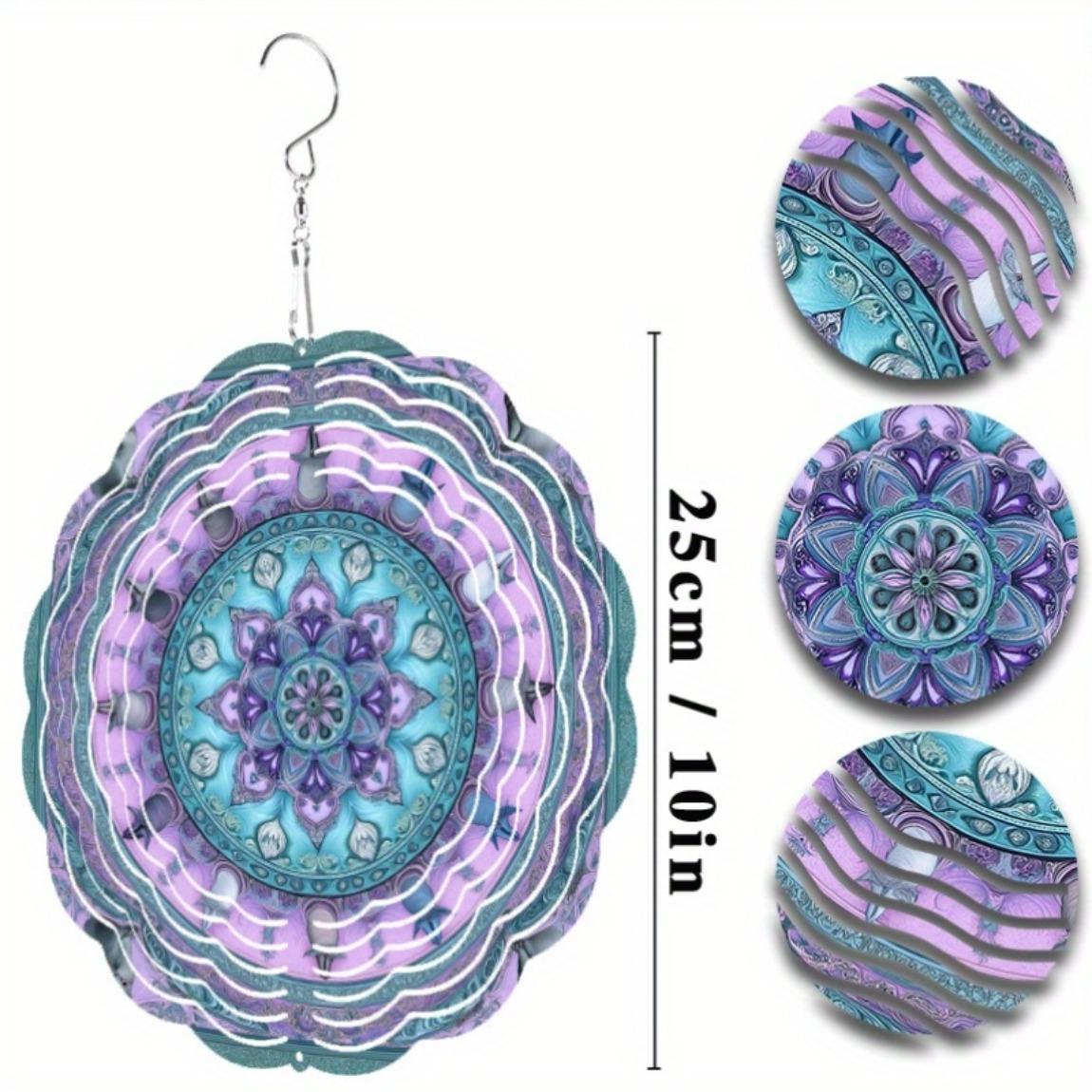 

Вращающаяся на 360 градусов музыка ветра 25,4 см Металлический садовый декор для всех сезонов Весна Лето Осень Зима Идеальный подарок для друзей 01A