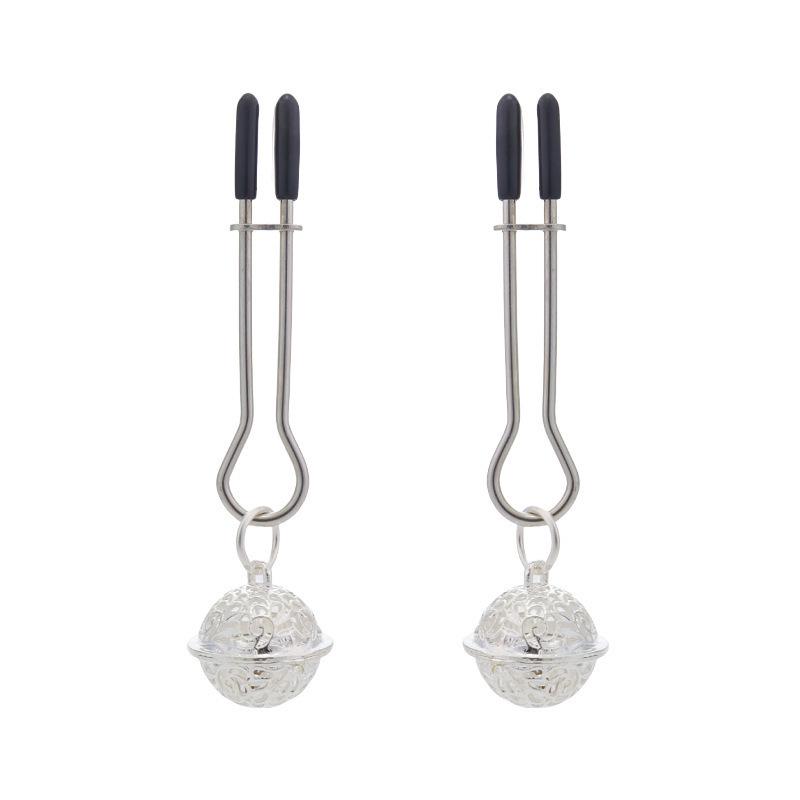 Adjustable SM Nipple Clamps & Bell Butt Plug Set for Adult Pleasure