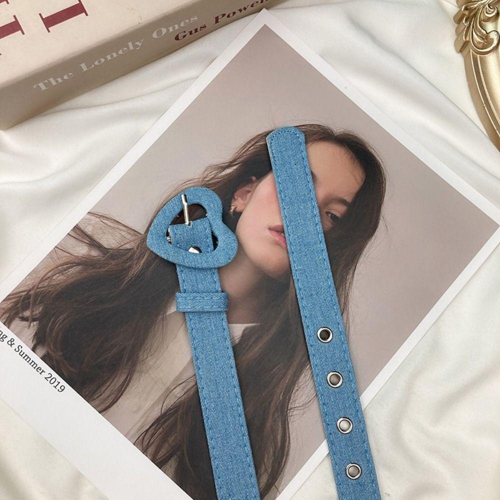 

Ремень из искусственной кожи для студентов, ремень с пряжкой в виде сердца, женский пояс для талии, регулируемый пояс, пояс-корсет C