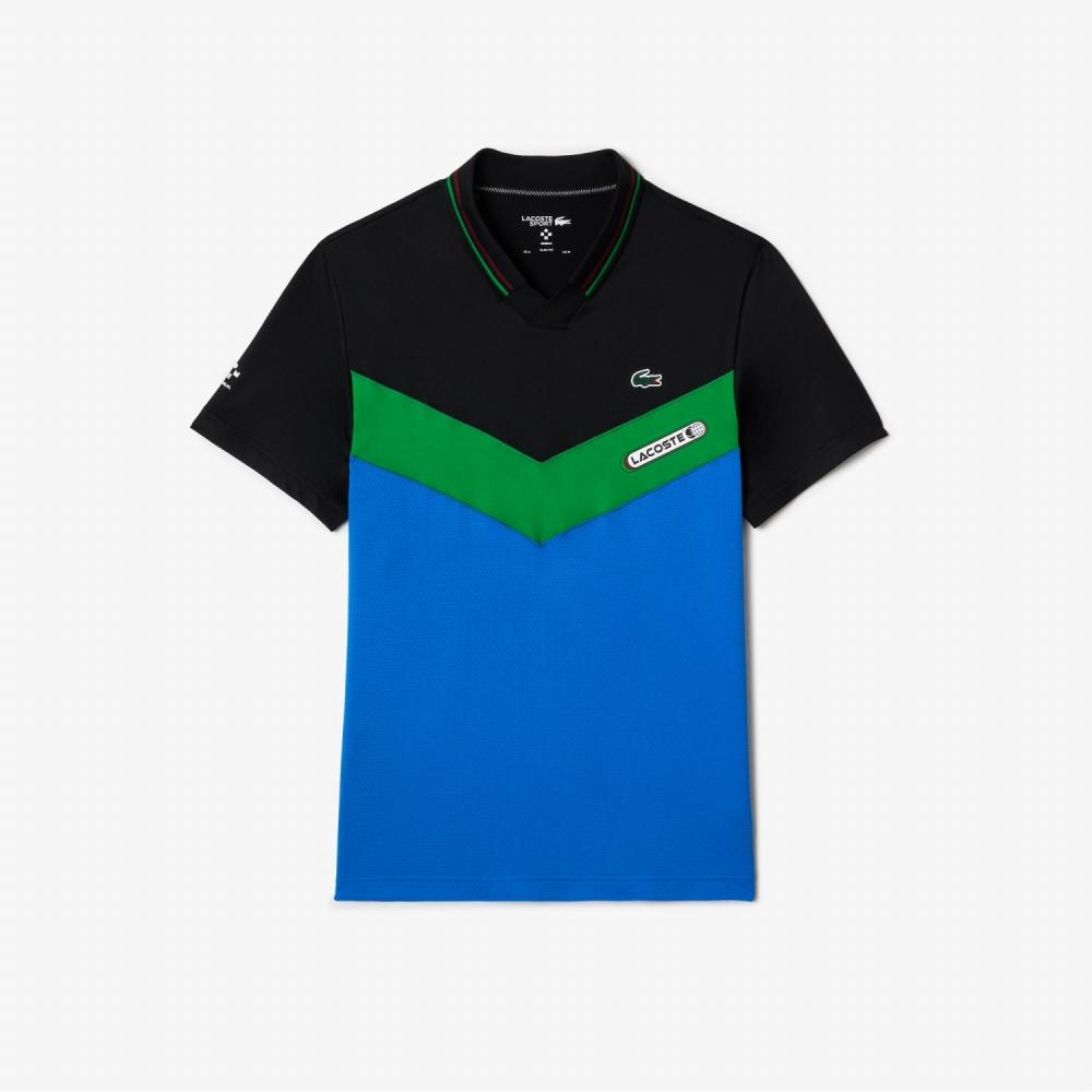 

Мужская спортивная футболка LACOSTE Tennis Pique Daniil Medvedev DH1099 53N MIU
