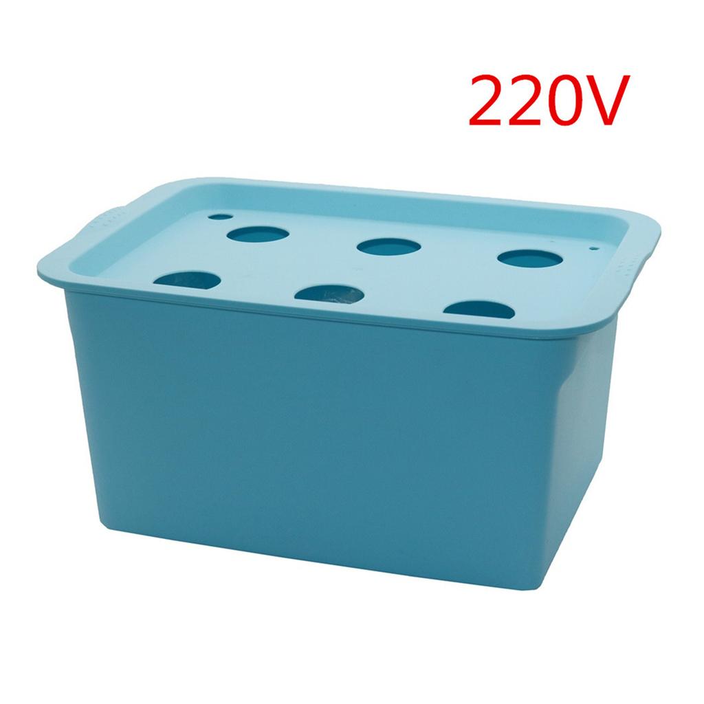 6-Hole Soilless Nursery Box 220V/110V Plant Hydroponic System Vegetable Flower Cultivation Seedling Grow Container With Air Pump
