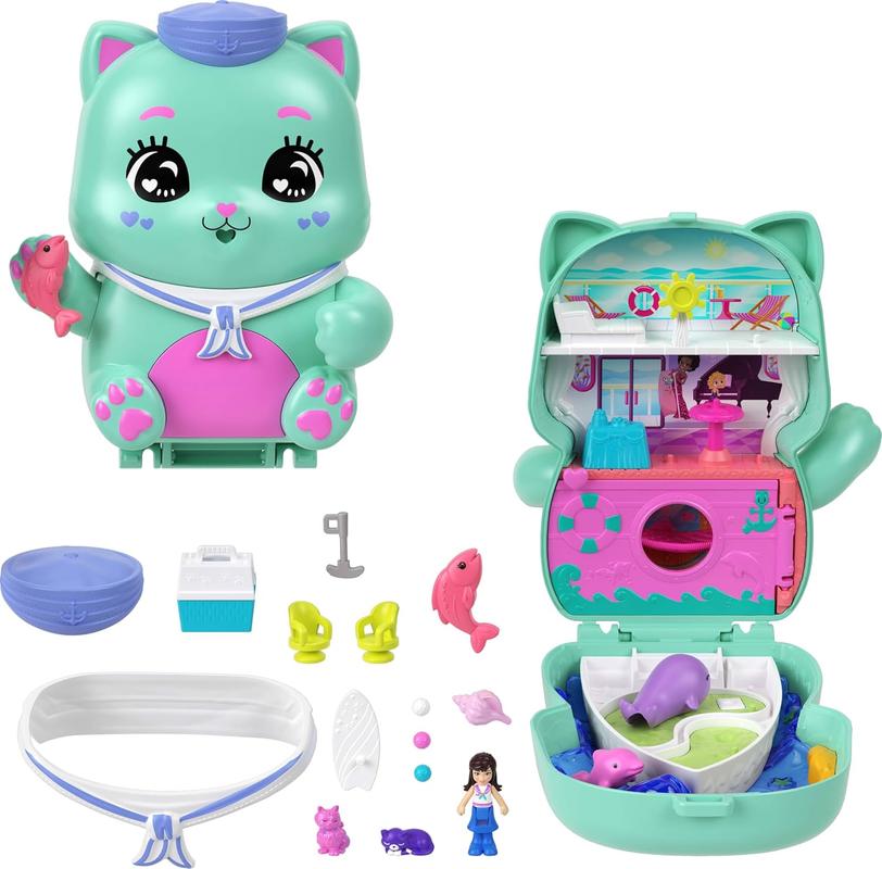

Игровой набор Полли Покет Pol Set Sail Kitty Compact
