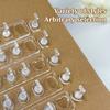Non-Magnetic Acrylic Cartoon Bear Love Shape Nail Stand False For Cat Eye Gel Press On Nails Display Stand Tips Holder