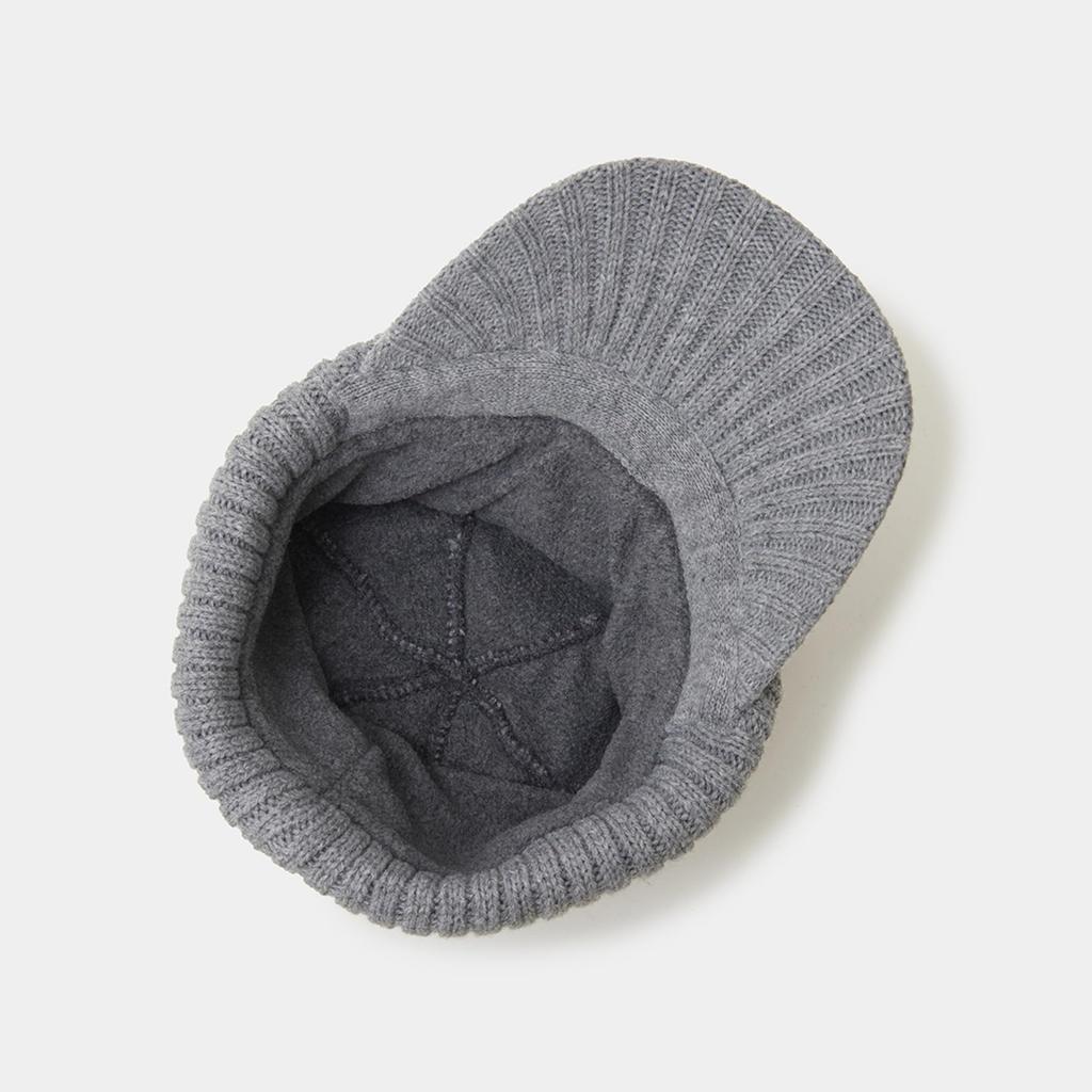 Brim Knit Cap Golf Hat C24291123 [Callaway] Men's (Fleece Lining) / / 1021_Gray