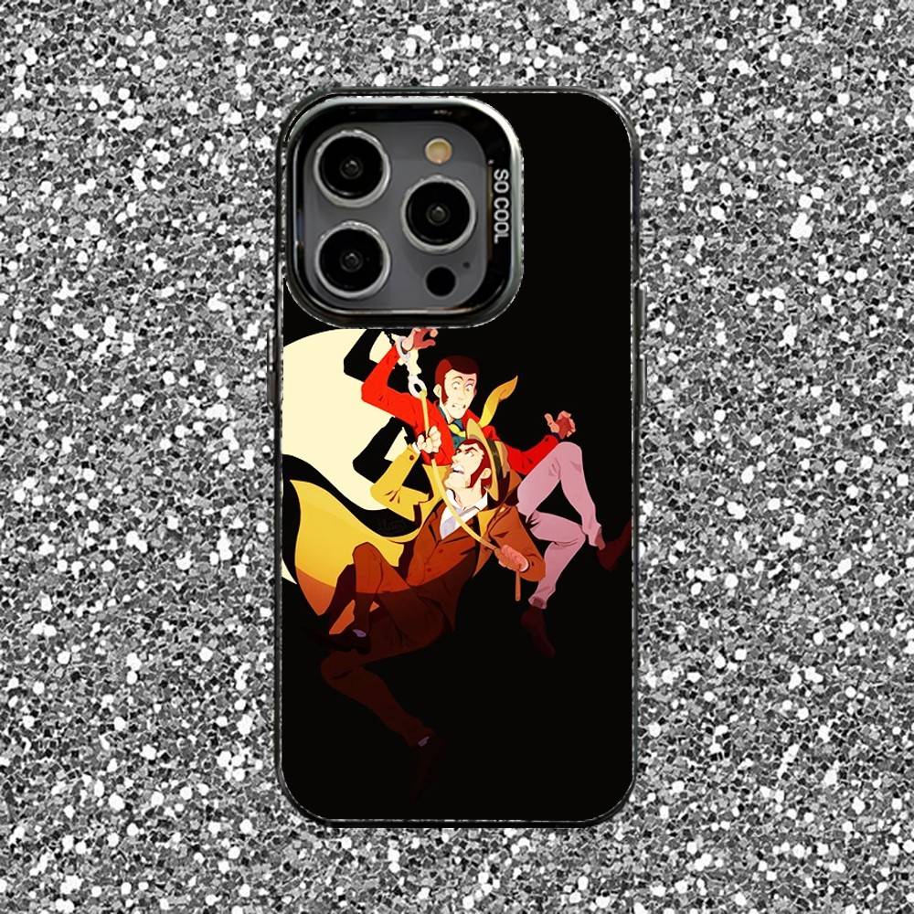 L-Lupin the Third Phone Case For iPhone 16,15,14,13,12,11,Pro,XS,Max,Plus,Mini,SE Black Candy Matte Shockproof Cover
