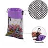 Clothespin Storage Bag Hanging Grid Clothespin Storage Bag Outdoor Drawstring Clothespin Organization Bag Household Supplies