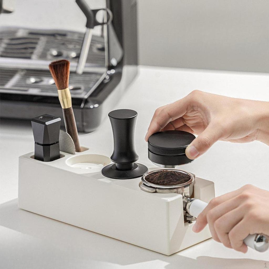 Kaffee Tamping Station Tamper Halter für 51/54/58mm Espresso Siebträger Praktische