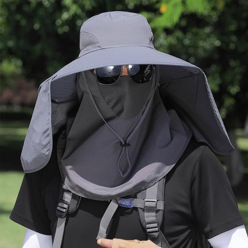 Breathable Women Fisherman Hat UV Protection Face Covering Sunhat Sun Protection Hat  Climbing