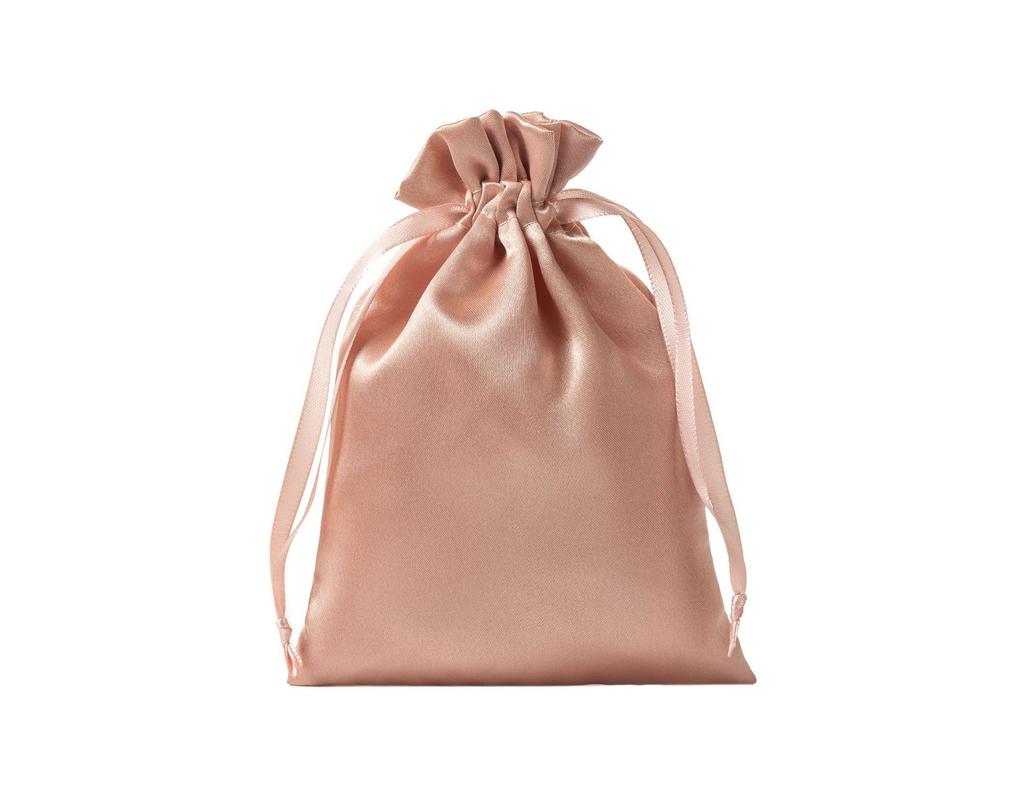 Satin Drawstring Gift Pouch - Imitation Silk Jewelry & Candy Bag