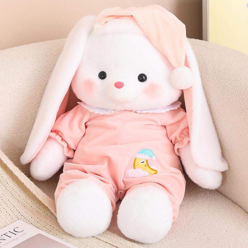 Animal Pajamas Goodnight Series Plush Toy Rabbit Pig Bear Elephant Doll Gift