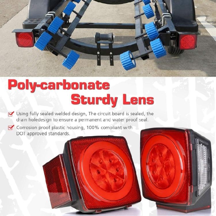 Trailer Lights Amber Side Marker Lights Daytime Running Light 12V Universally for Truck Boats Brake Light