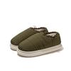 Simple Cotton Thermal Bag and Non-slip Cotton Shoes Comfortable Plush Home Platform Slippers Down Cloth Cotton Shoes