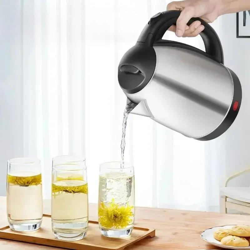Premium 304 stainless steel electric kettle fast boiling self shut off water heater for household kitchen needs