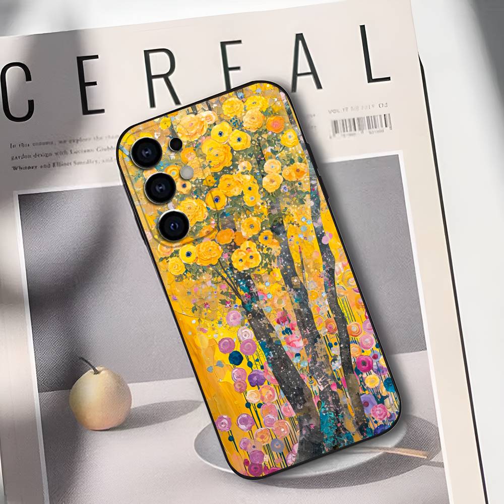 

Silicone Soft Phone Case G-Gustav K-Klimt the Kiss Painting Design for Samsung S25/S24/S21/S22/S23/S30/Ultra/S20/Plus/Fe/Lite Samsung S24fe