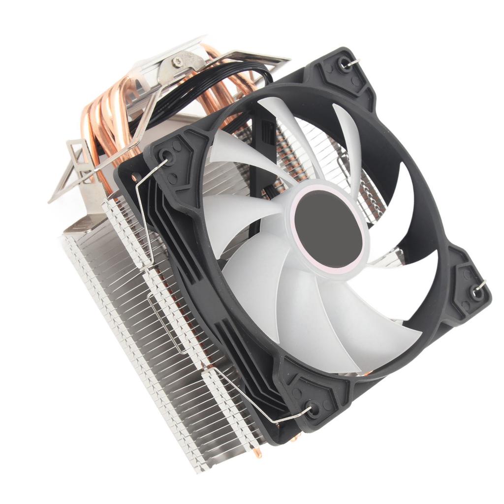 CPU Fan Desktop Mute Tower CPU Radiator Four Copper Tube Pure Copper RGB Chassis Cooling Fan