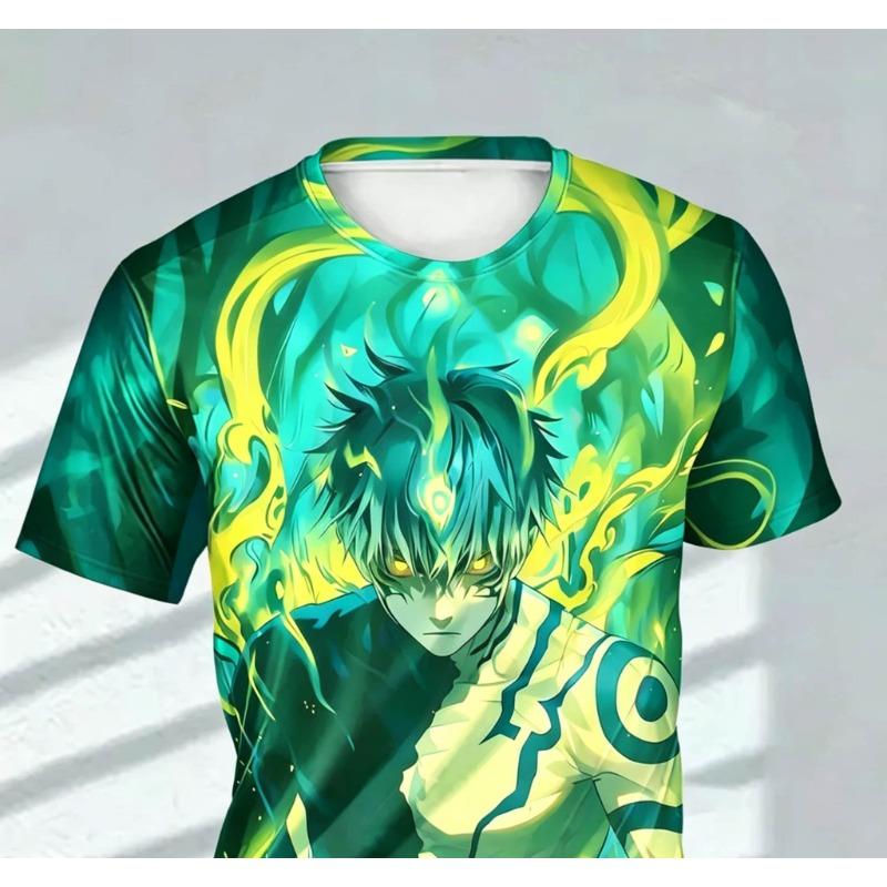 Men's Fashion 3D Printed Men's T-Shirt Round Neck Short Sleeve Trendy Street Wear
