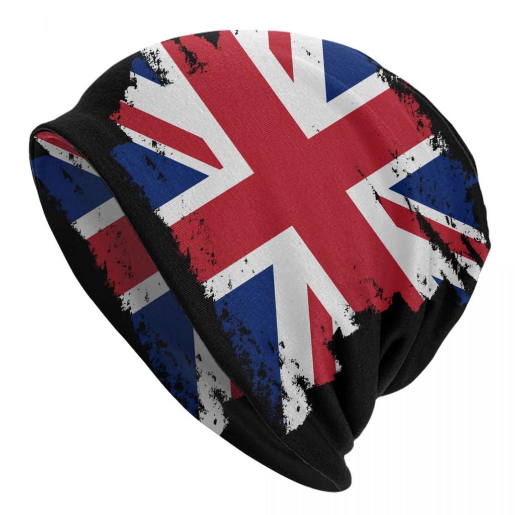 Union Jack UK Skullies Beanies Caps Unisex Winter Warm Knitted Hat United Kingdom British Flag Bonnet Hats Outdoor Ski Cap