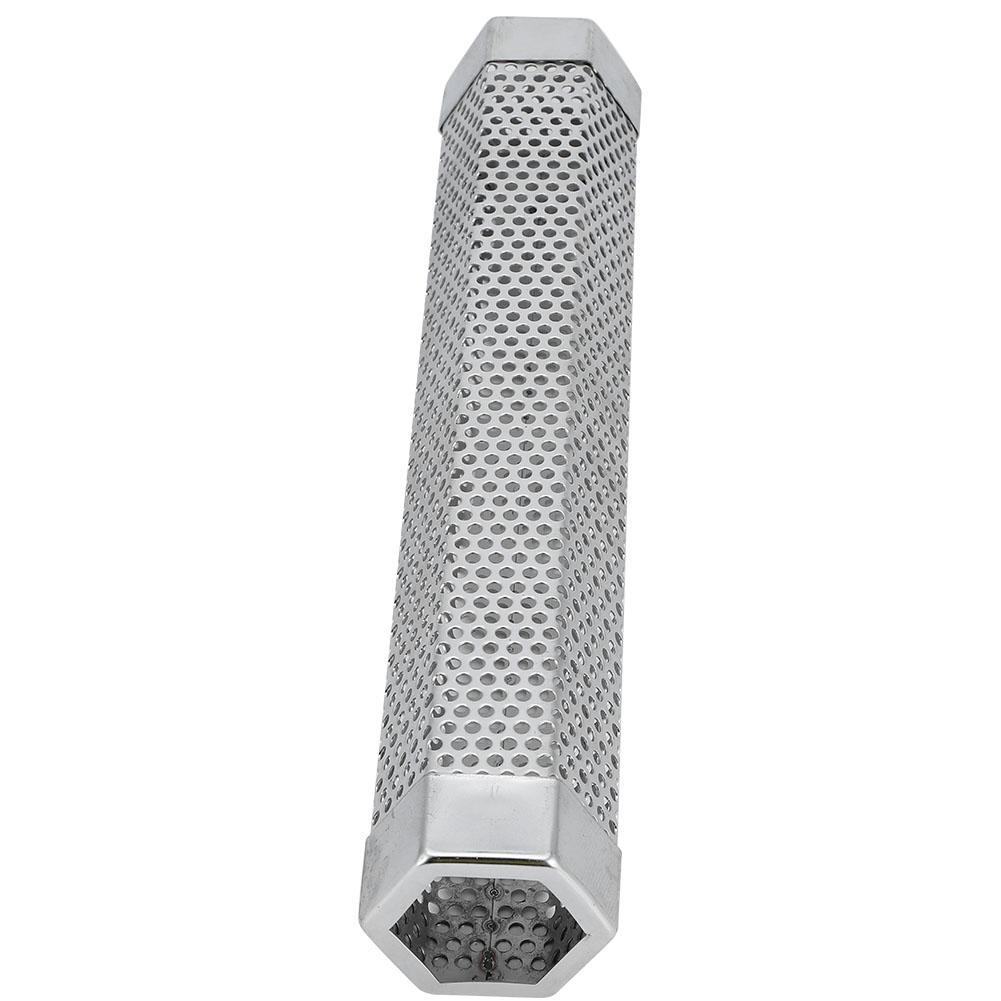 Portable 12in Stainless Steel BBQ Smoker Tube Barbecue Accessory for Electric Gas Charcoal Grill