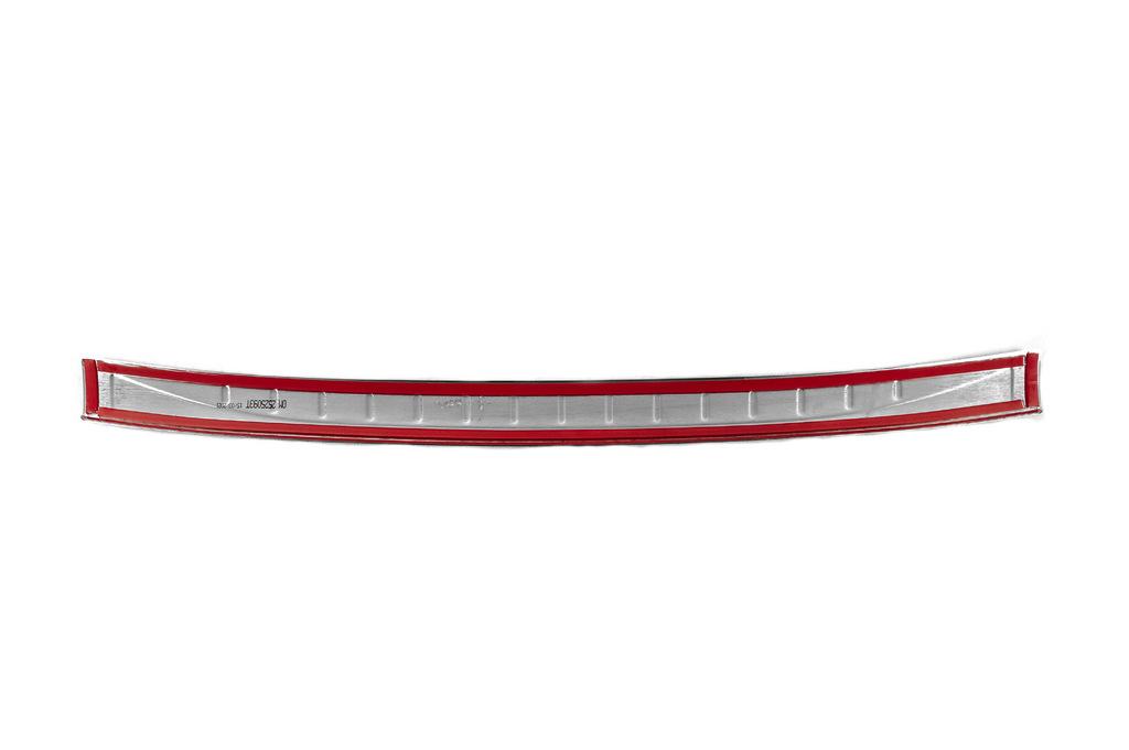 Rear Bumper Cover 3D/Cabrio (OmsaLine, Stainless Steel) for Fiat 500/500L