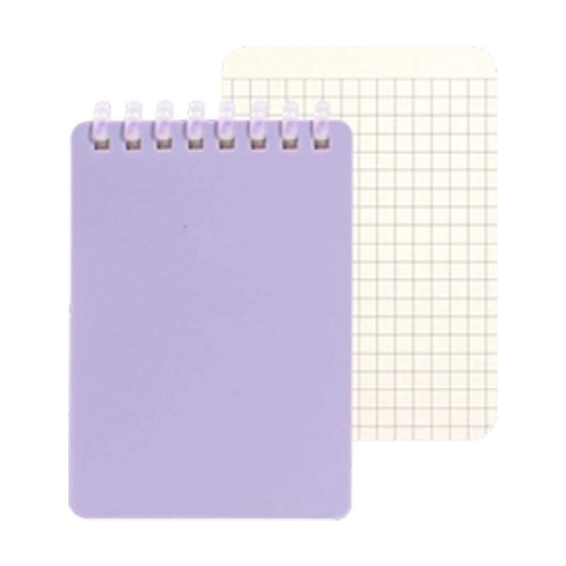 Pocket Size Notebook 128 Pages Soft Coil Binding Notebook Lined/Dotted/Gridded/Unruled for Daily Writing Note Taking