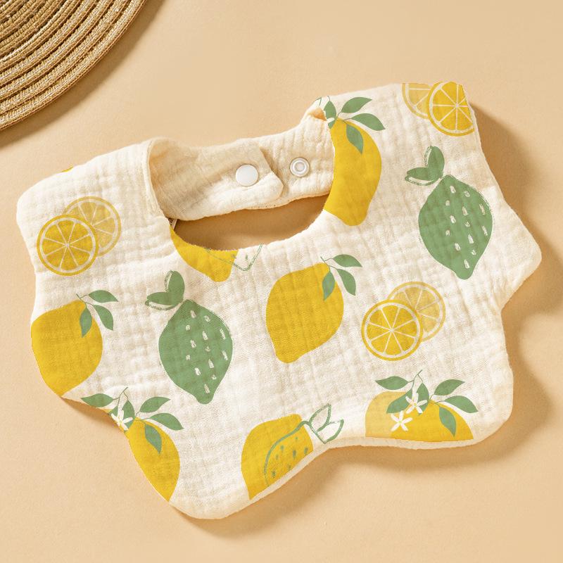 Baby Cotton Bib & Scarf Set - Infant Triangle Design