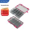 Double-Sided Large Fishing Tackle Box with Hooks, Soft Lures, and Storage for Sea and Boat Fishing.