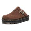 Dr. Martens Pantofole Versatili Aperte in Punta Moda Pantofole Unisex Marrone Scuro 31938201