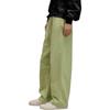 Adidas Solid Color Loose Fit Lace-Up Wide Leg Knitted Sports Pants Women Bottoms Green JM7841