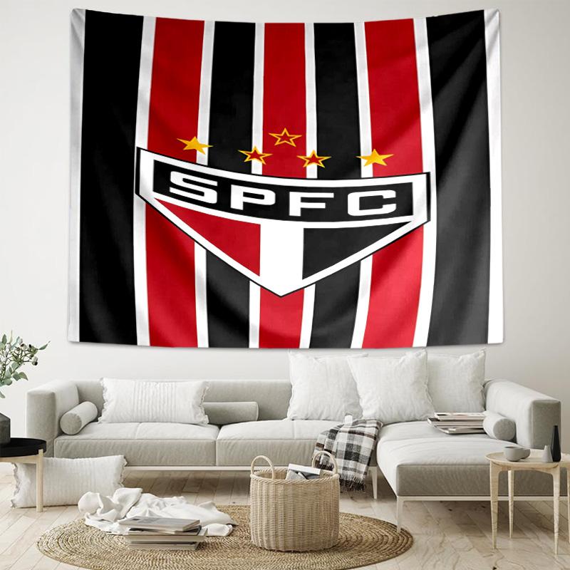 1pc São Paulo FC Logo Tapestry, Living Room, Bedroom, Office, Party Decor, Ideal Festive Gift
