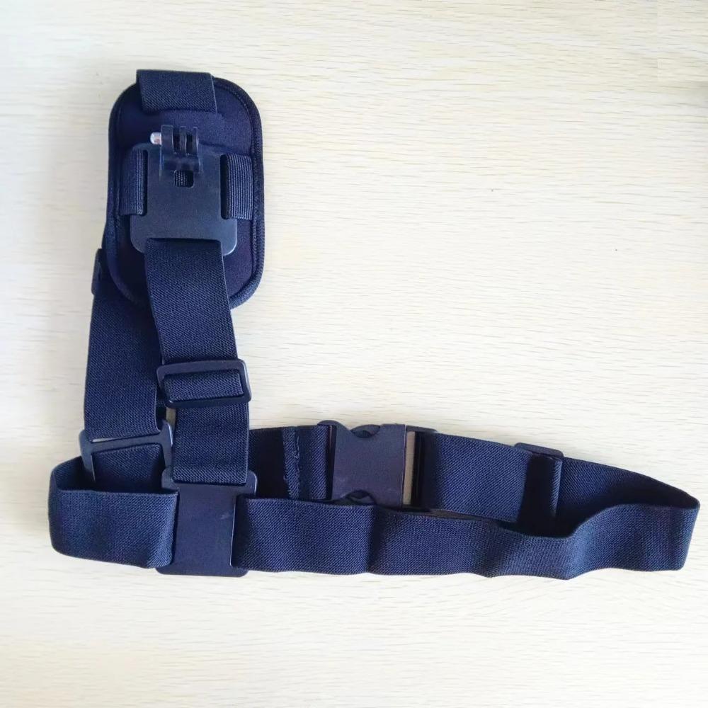 Adjustable Chest Strap Mount Holder for Action Cameras Live Streaming Outdoor Cycling Hands-Free Selfie Stick