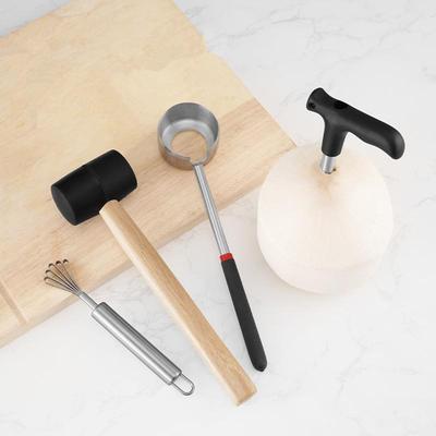 Coconut Opener Tools Creative Dual-Purpose Hand Hole Puncher Hammer Coconut Breaker Kitchen Gadgets For Fresh Coconut Water
